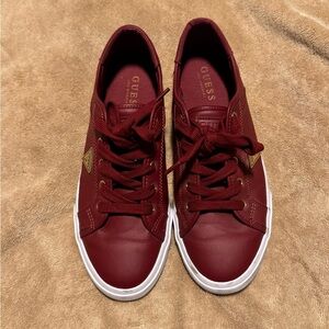 Guess Maroon Sneakers with White Accents